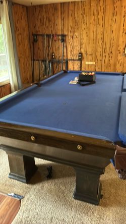 Antique pool table