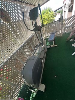 elliptical Reebok Reebok rl 900 elliptical and Life Fitness Adjustable Bench