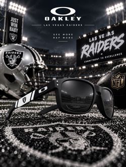 NFL EDITION Las Vegas Raiders NEW Polarized Oakley Holbrook XL