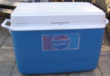 Blue Rubbermaid Pepsi logo Cooler model 1946
