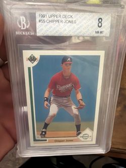 1991 Upper Deck #55 Chipper Jones Rookie - Beckett 8 NM-MT - Mesa AZ Local Pickup