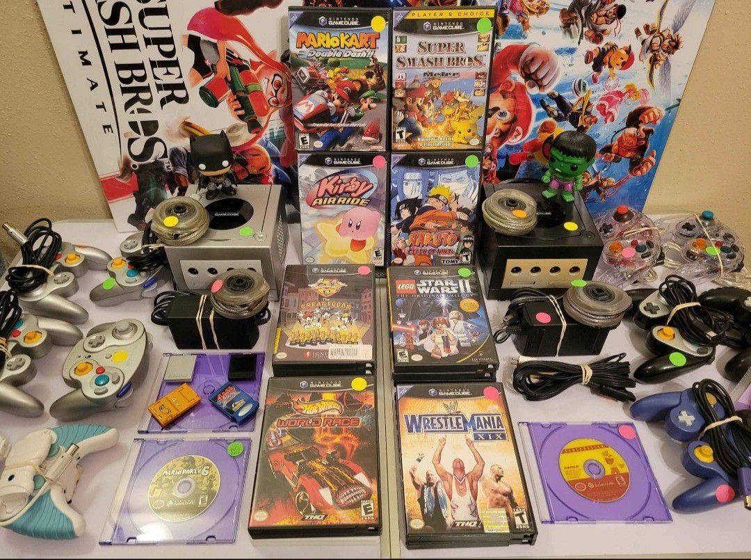 Epic Nintendo Gamecube Console Controller Games Mario Party Metroid Smash Bros Kirby & More