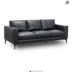 Cerellia 83.46'' Leather Sofa