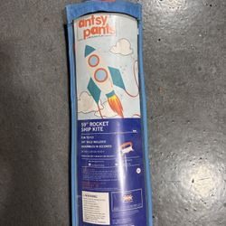 Antsy Pants 59" Rocket Ship Kite with String & Storage Sleeve
