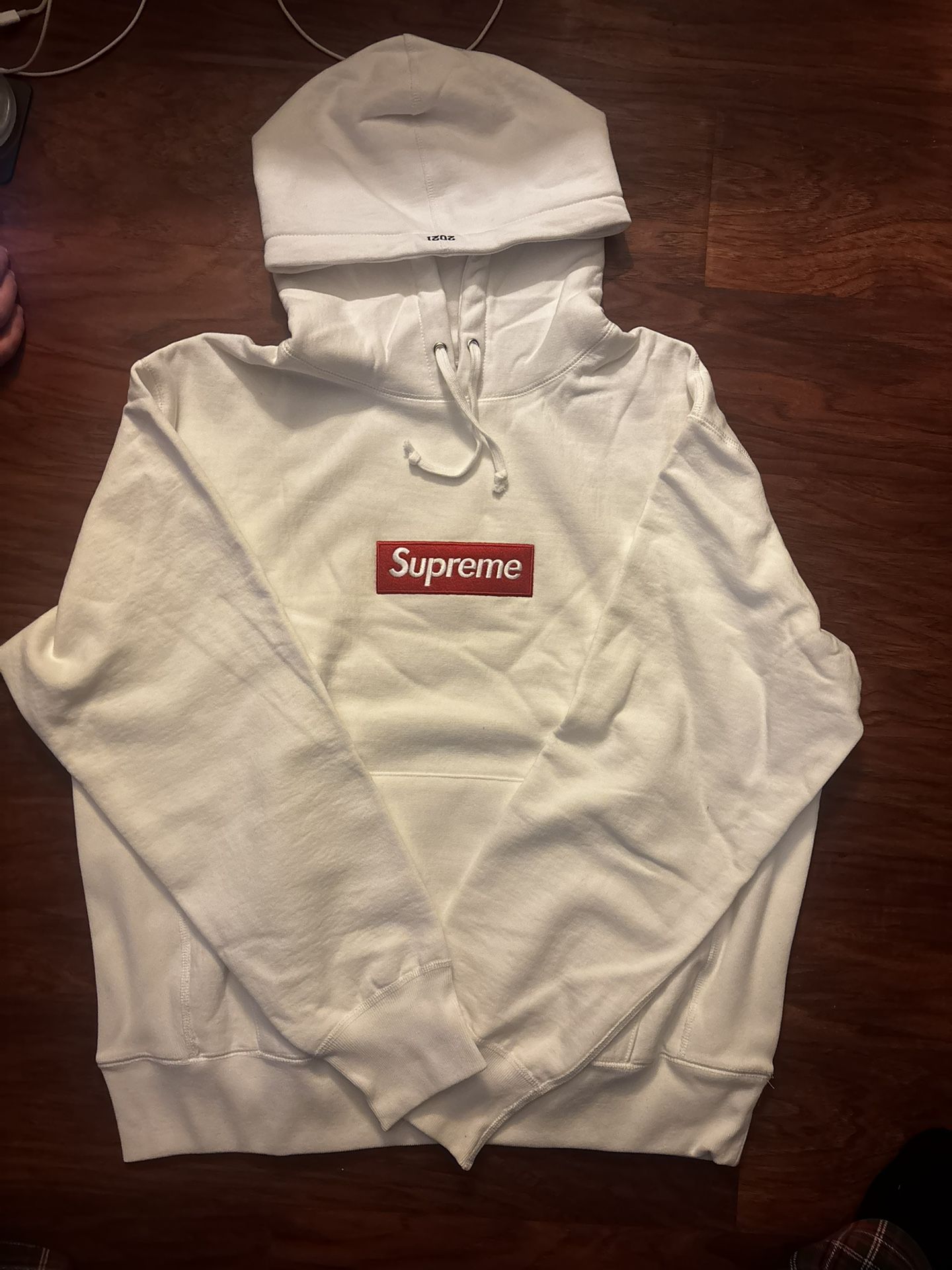 White Red Og Boxy Hoodie