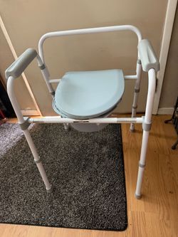 Bed side potty chair