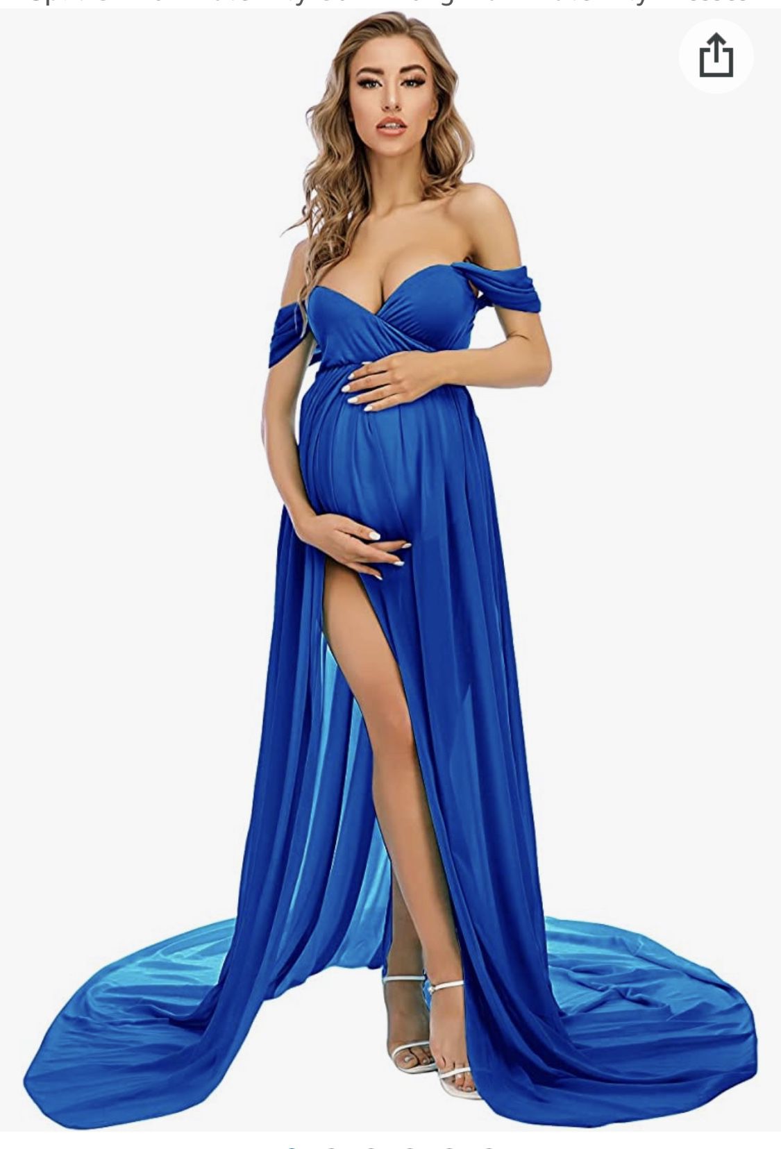 Royal Blue Maternity Dress
