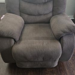 Ashley Rocking N Recliener Couch