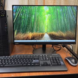 Budget Lenovo Desktop: 22” Widescreen With Windows 11