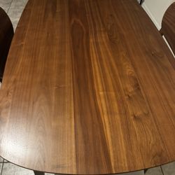 Wooden Table And Four Chairs