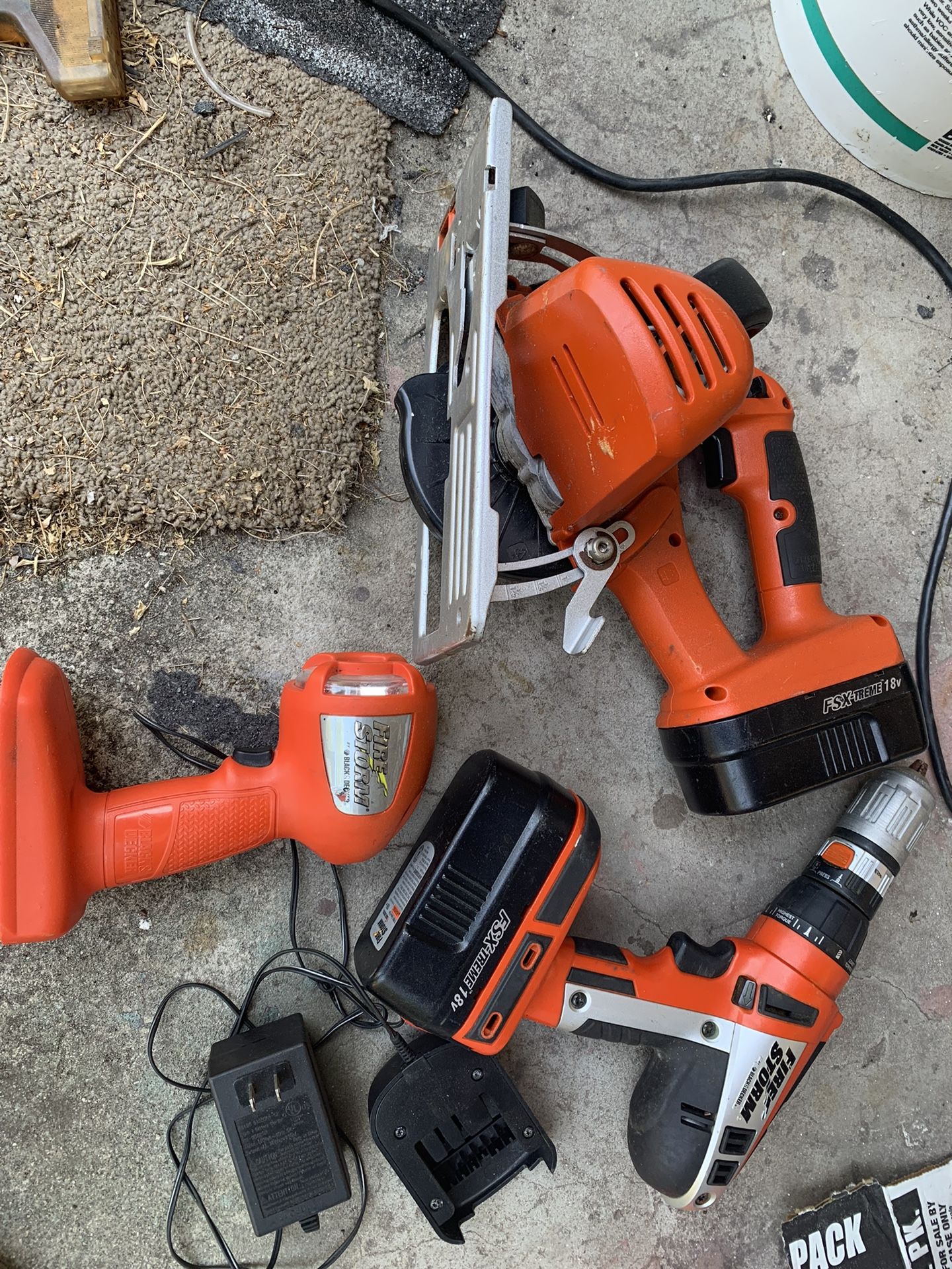 Drill Set With Saw And Flashlight