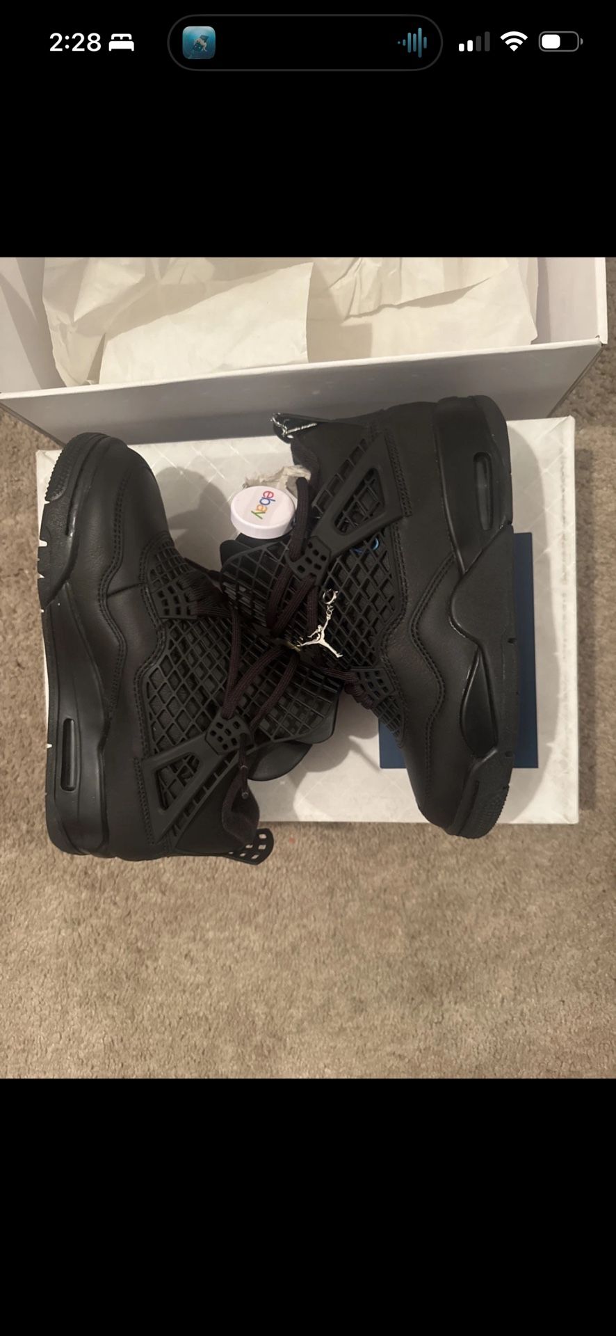Jordan 4 Retro “ Net Black”