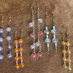 Take All 5 Pairs Of Earrings (Free Bracelet)