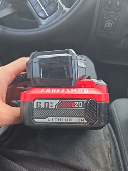 Used Craftsman V20 6Ah Lithium-Ion Battery (CMCB206)  with charger