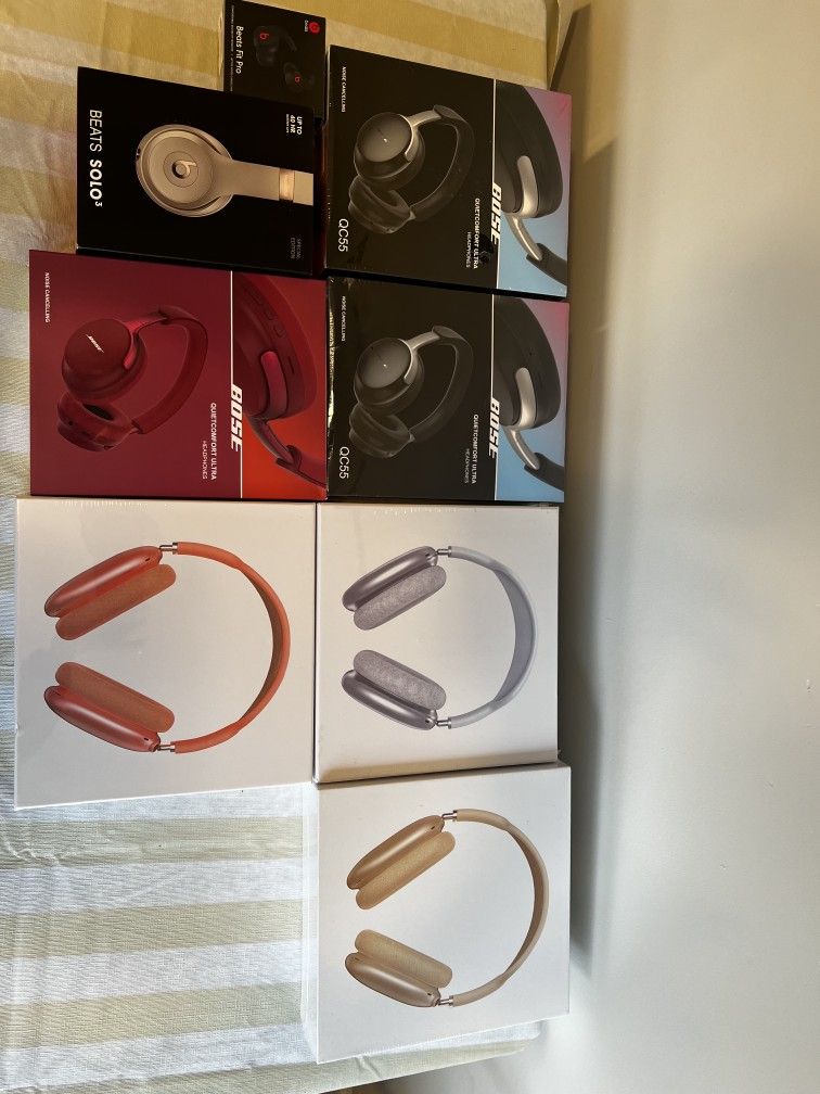Apple Air Pod Max Headphones, Beats And Vose Also Brand New