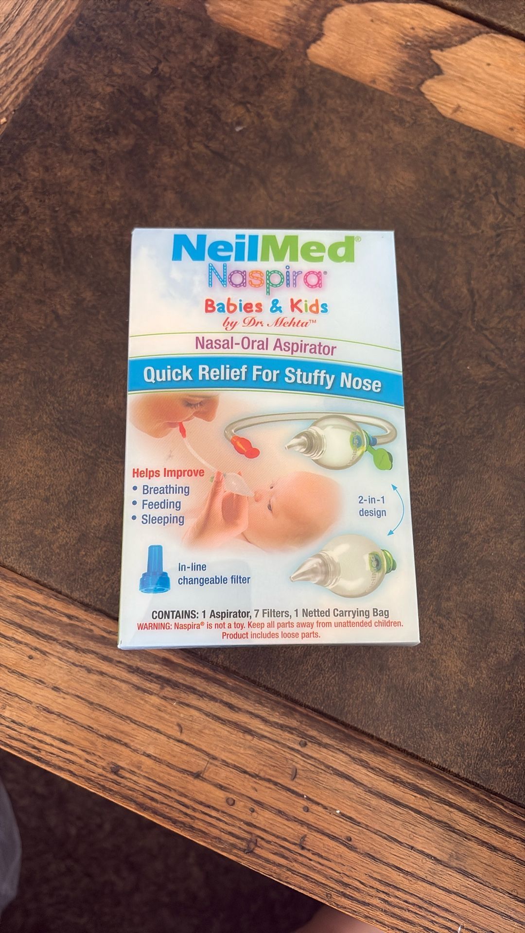 NeilMed Naspira Nasal-Oral Aspirator for Babies & Kids