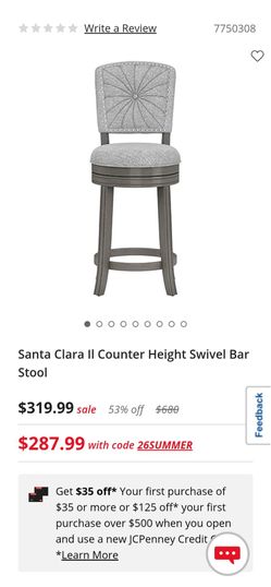 Santa Clara Il Swivel Bar Stool