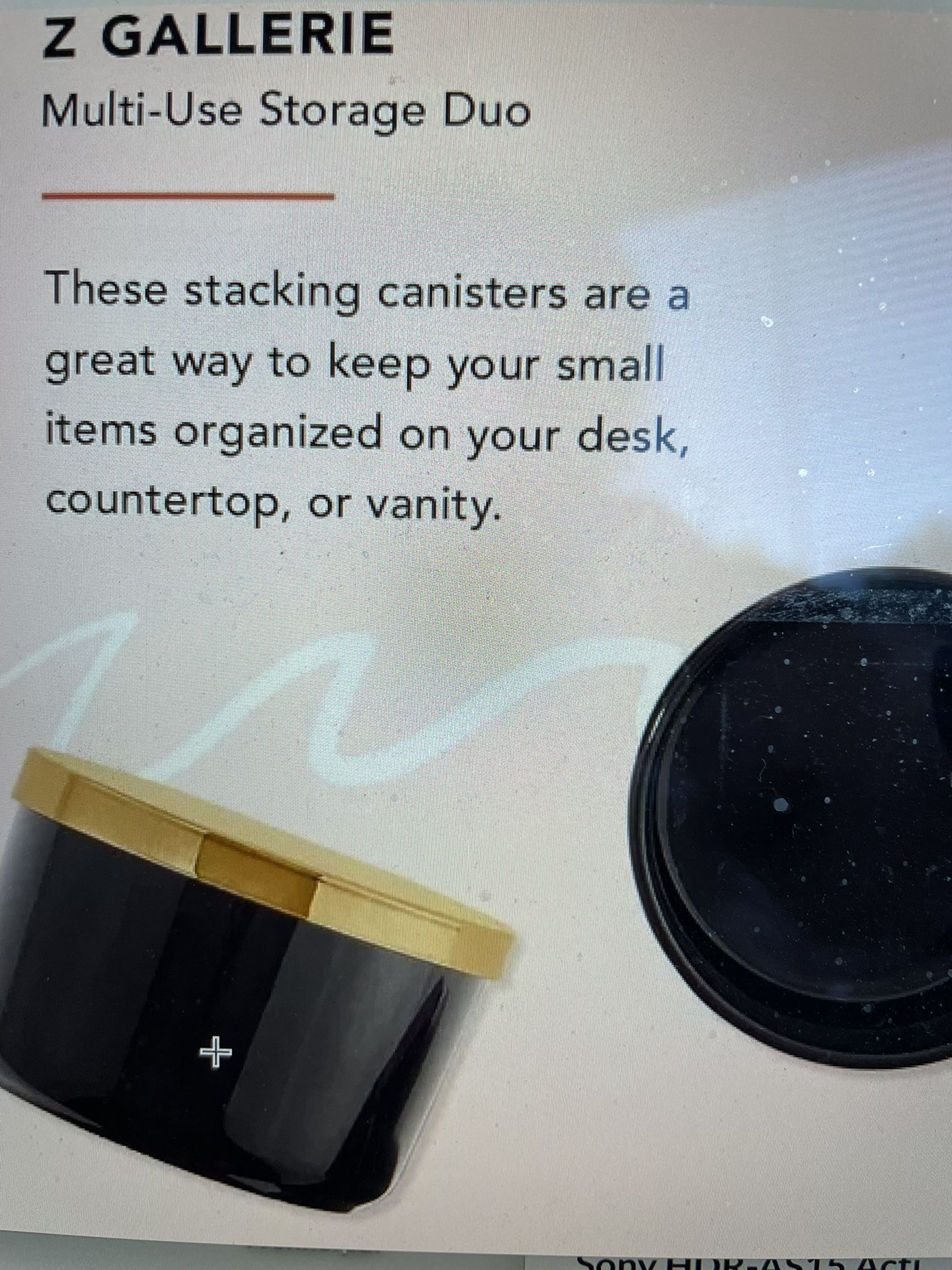 Z Gallerie multi use storage Containers