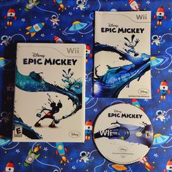 Epic Mickey Nintendo Wii Complete CIB Wii U Tested