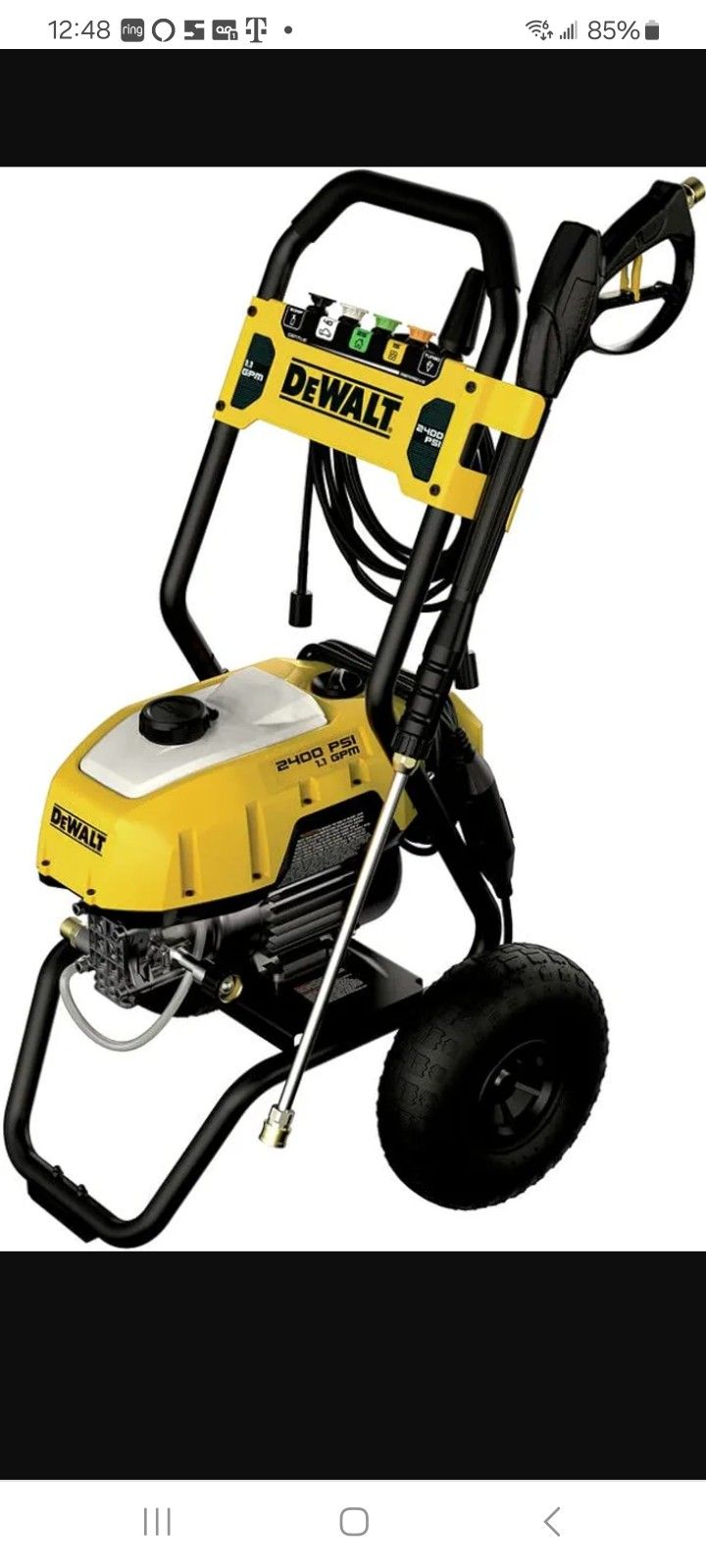 ELECTRIC PRESSURE WASHER DEWALT