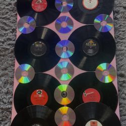 Handmade Abstract Vinyl Record Wall Art