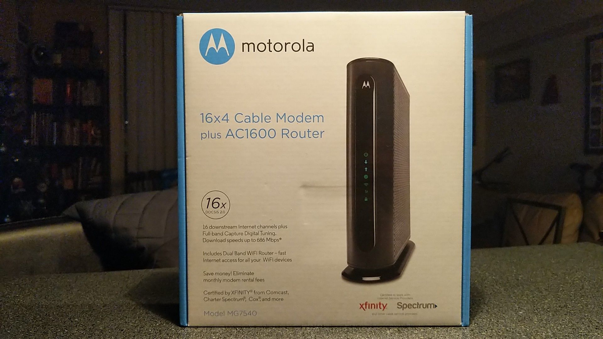 Motorola modem with router