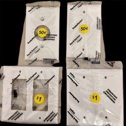 NEW WHITE ELECTRICAL COVER PLATES