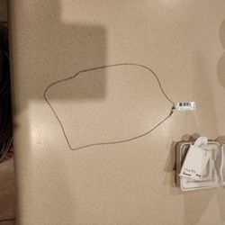 18" White Gold Chain