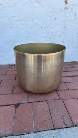 West Elm Gold planter, vase,