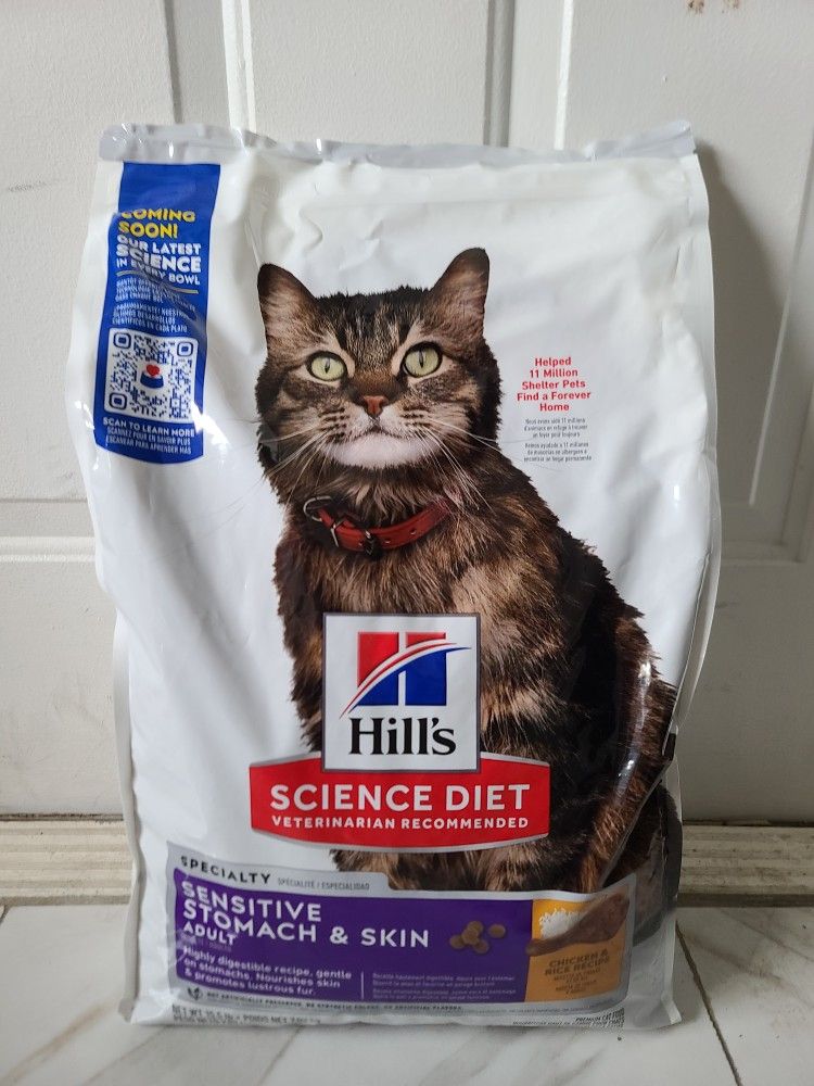 Hills Science Diet Cat Sensitive Stomach & Skin 15.5lbs 