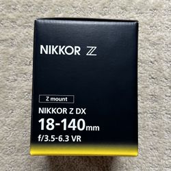 Nikon 18-140mm f3.5-6.3 Z Lens