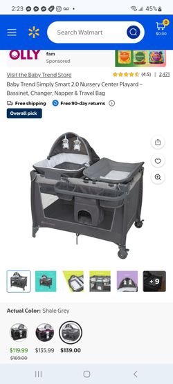 Baby Trend Simply Smart 2.0 Nursery Center Playard $100