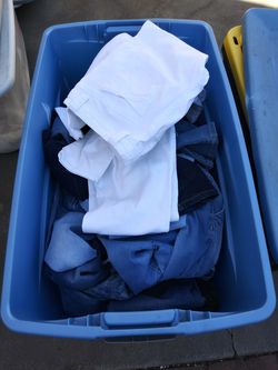 Tube full of jeans 5.00 a pair need gone