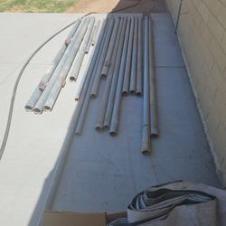 Metal Poles 8' And 10' Long