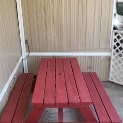 SOLID WOOD PICNIC TABLE  $63