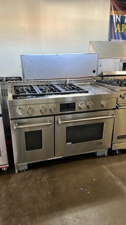 JENN AIR 48”WIDE ALL GAS RANGE STOVE STAINLESS