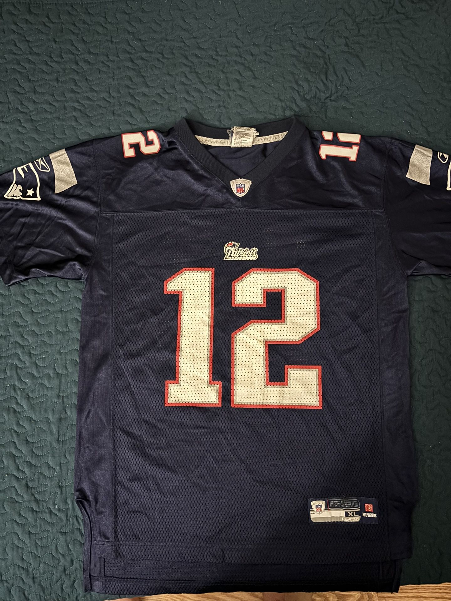 New England Patriots TOM BRADY jersey Reebok XL (18-20) Navy