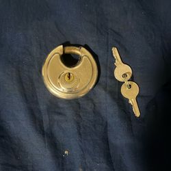 Discs Keyed Padlock With 2 Keys 