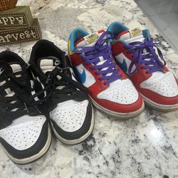 Mens Nike Dunks Pandas And Fruity Pebbles Size 9.5 