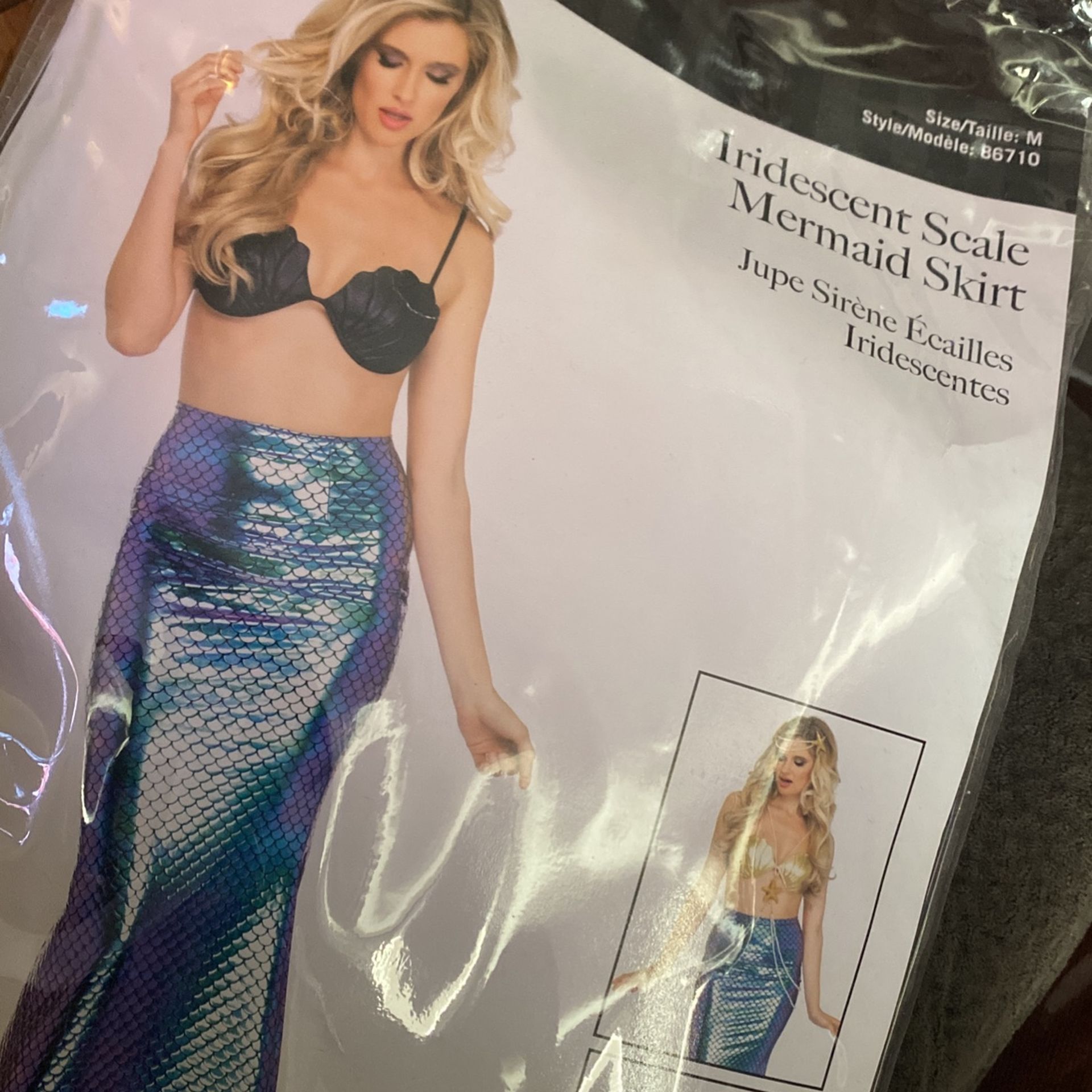 Halloween mermaid Skirt Size medium 