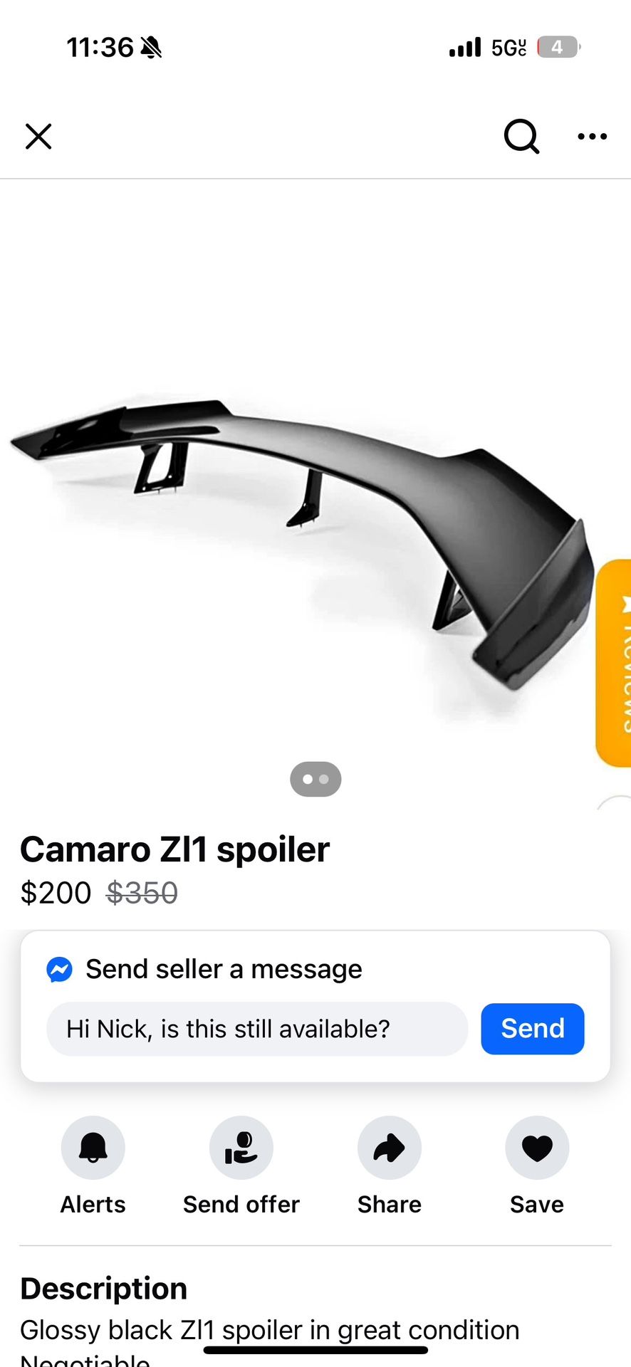 Camaro Zl1 Wing
