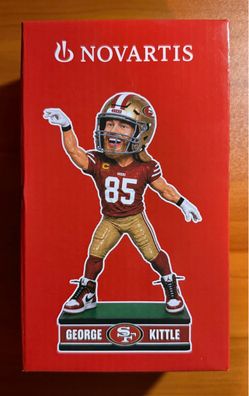George Kittle 10th-year commemorative bobblehead