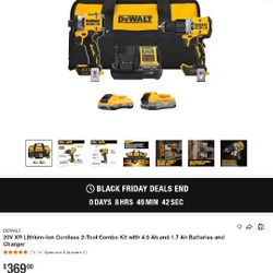 New DeWalt Tool Set $ 275