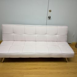 Futon Couch Pastel Pink 