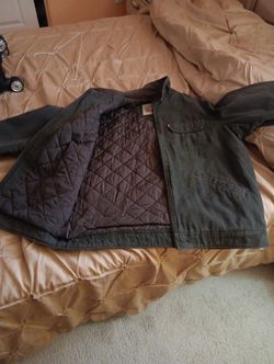 Brand New Levi's Men XL Olive Green Corduroy Jacket $70