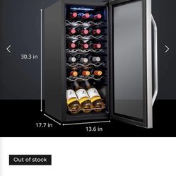 18 Bottle Wine Cooler Refrigerator