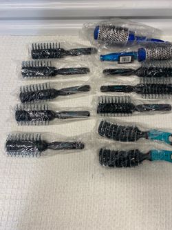 Lot of 12 new hair brushes