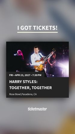 Harry Styles Together Together Tour 4/23/27