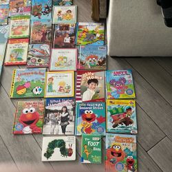 71 Children’s Books Excellent Condition Includes Alphabets Cards And Numbers Cards also Brainquest Cards 
