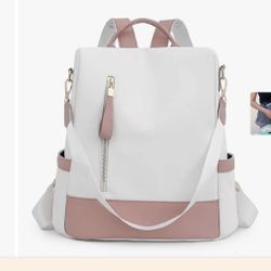 Backpack Security Purse Pink